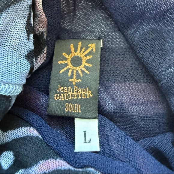 Jean Paul Gaultier Soleil women long sleeve top size L - Picture 4 of 6